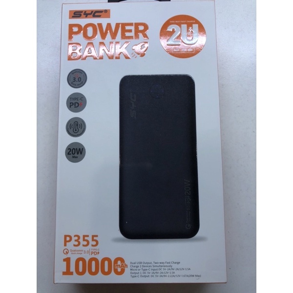 SẠC DỰ PHÒNG POWER BANK P355 10000 mAh